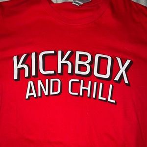 Red ILoveKickboxing T-shirt, size, XL